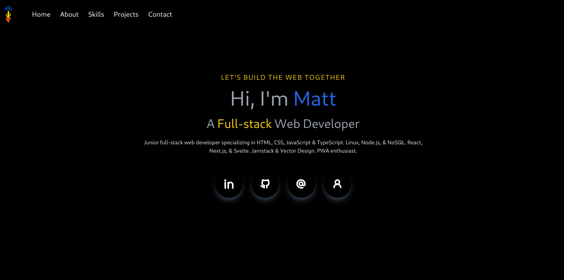 astroDevPortfolio screenshot