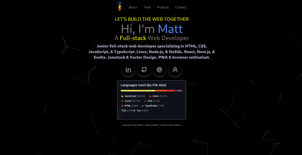 MaDrPortfolio screenshot