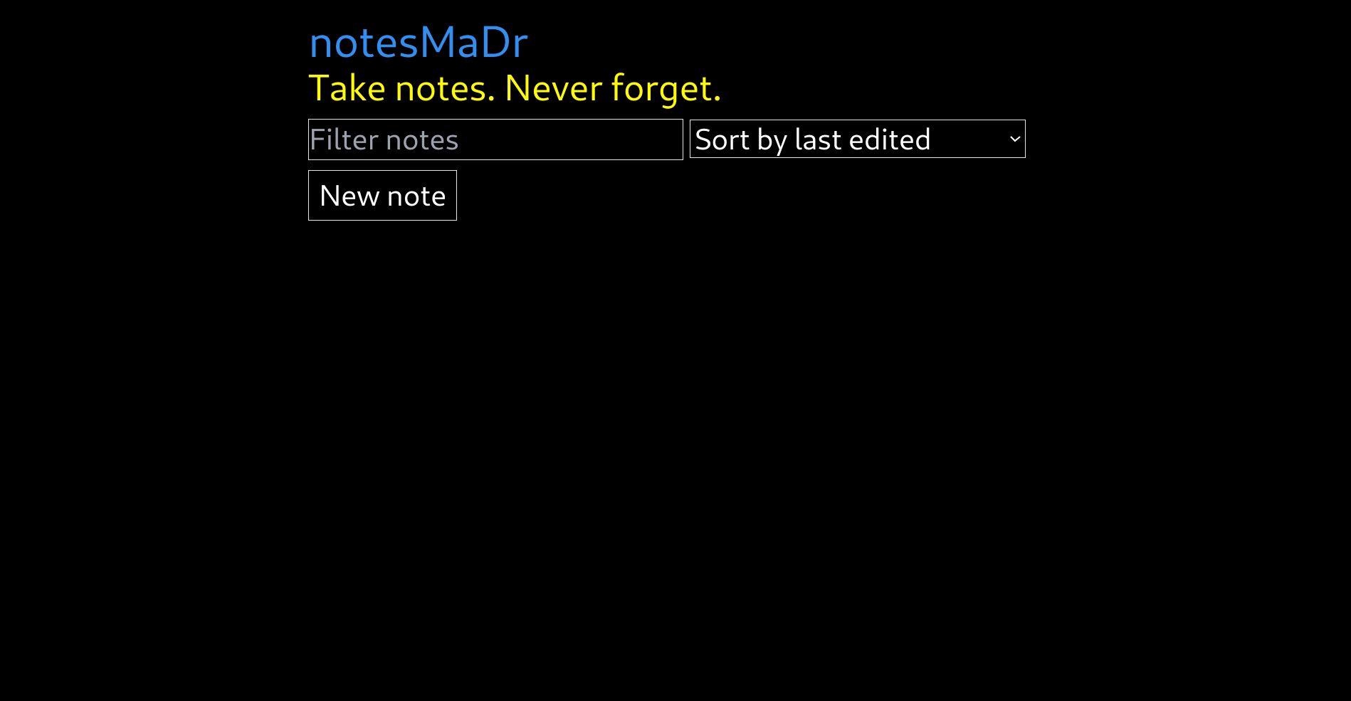 notesMaDr screenshot
